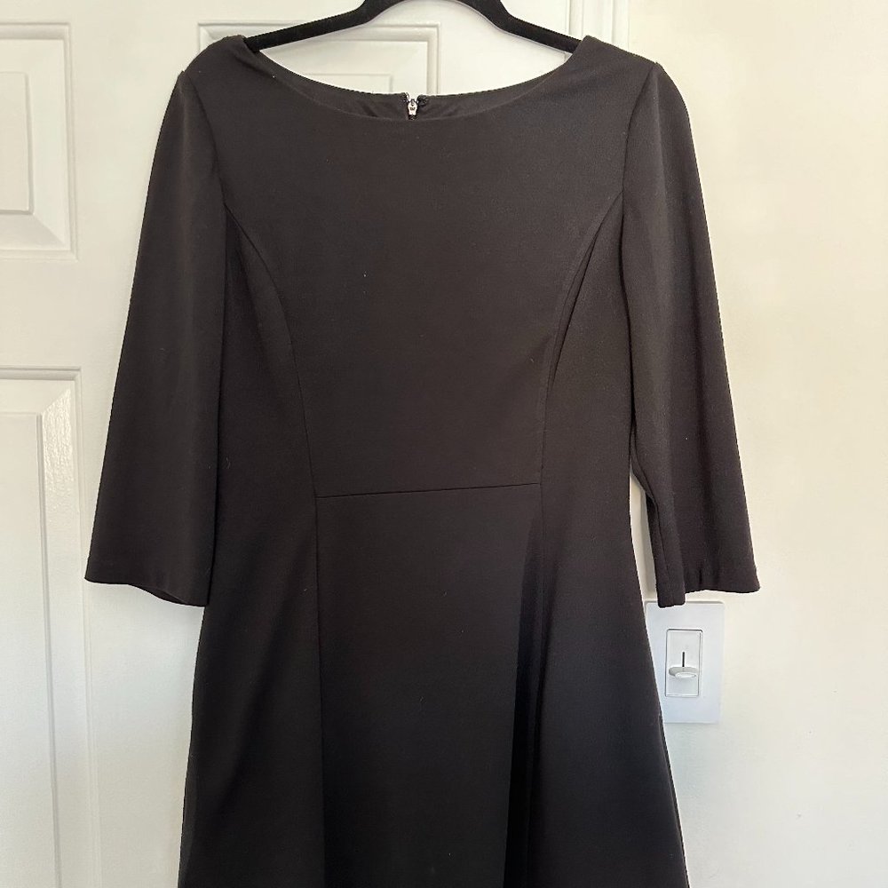 VINCE CAMUTO Black 3/4 Length Sleeve Dress